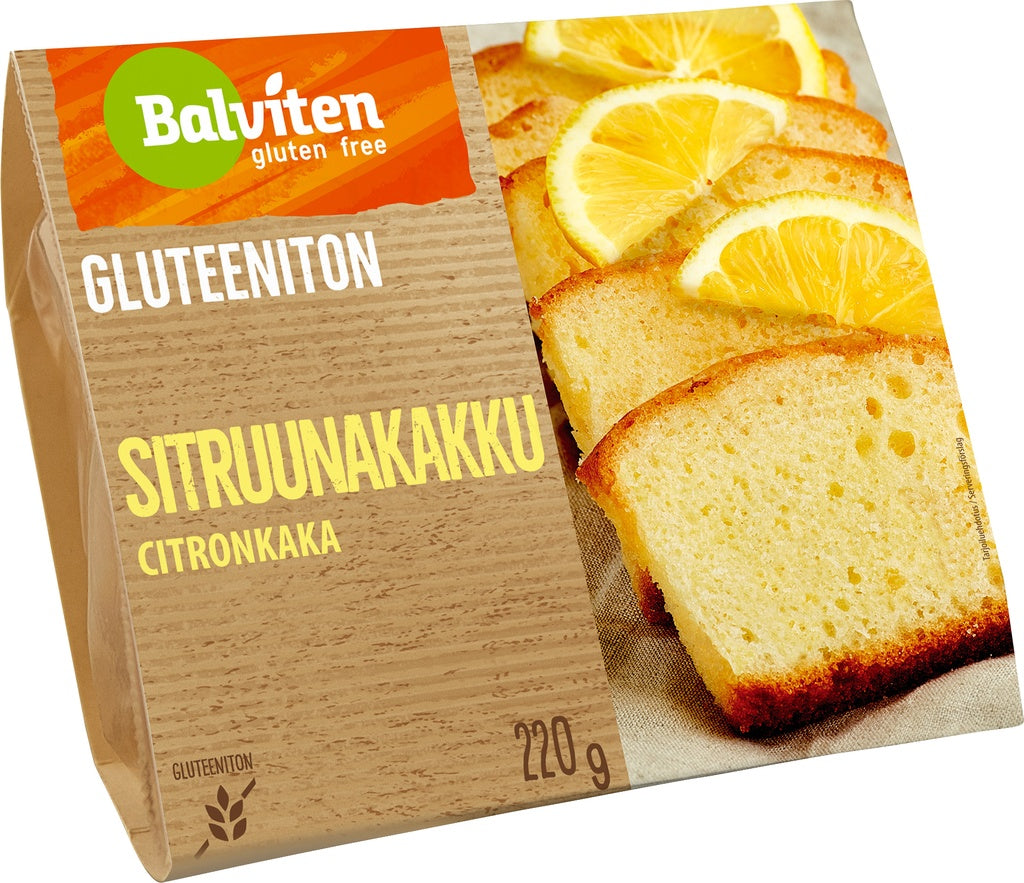 Balviten Gluteeniton Sitruunakakku (Parasta ennen 16.01.2026)-Balviten-Hyvinvoinnin Tavaratalo