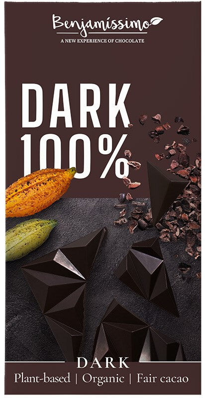 Benjamissimo Luomu Tumma Suklaa 100 % 60 g -suklaalevy