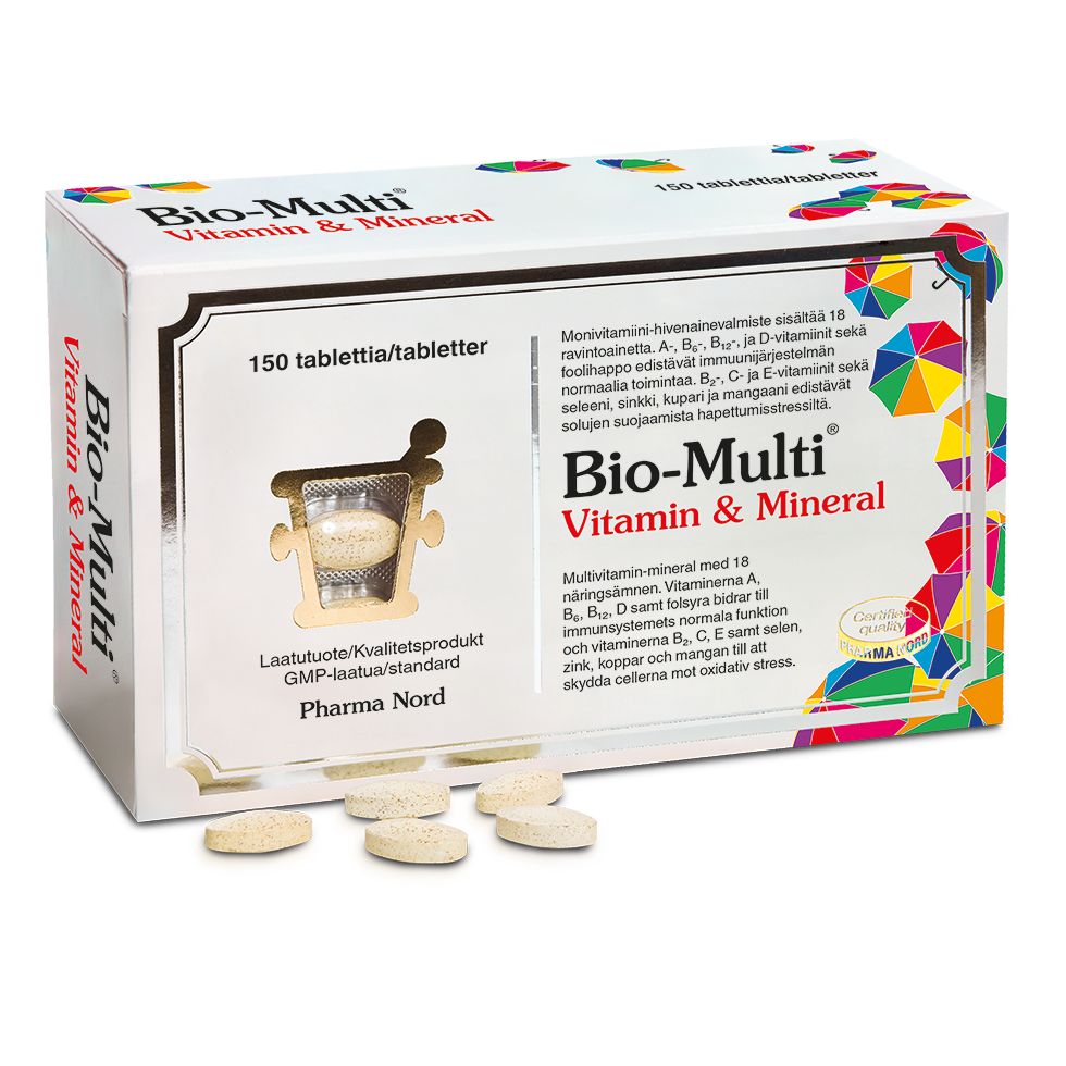 Bio-Multi Vitamin & Mineral-Pharma Nord-Hyvinvoinnin Tavaratalo