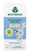 Bioteekki Maitohappobakteeri Baby + D3 Tipat-Bioteekin-Hyvinvoinnin Tavaratalo