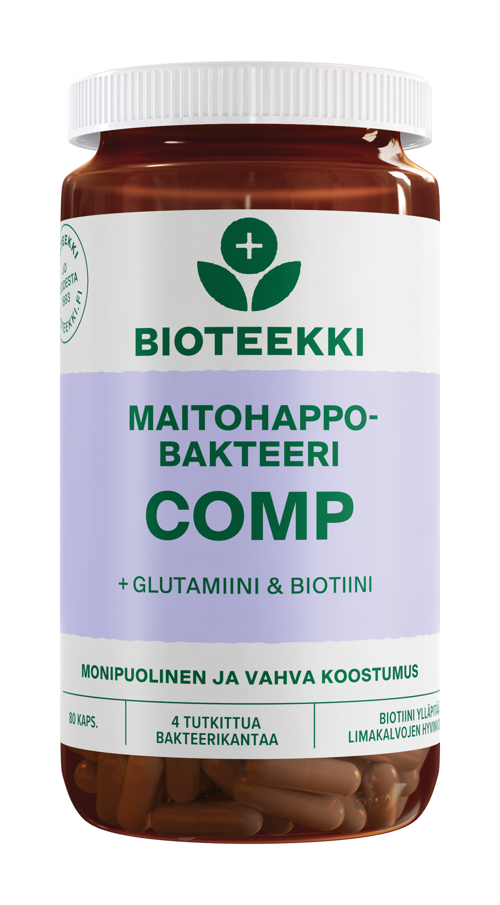 Bioteekki Maitohappobakteeri Comp-Bioteekin-Hyvinvoinnin Tavaratalo