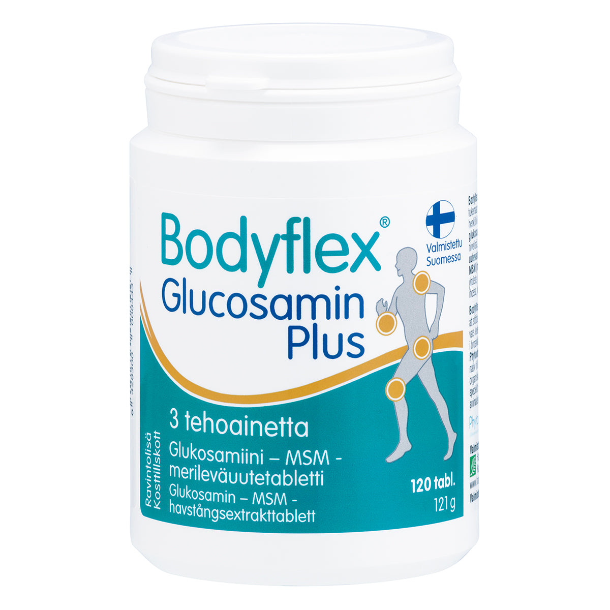 Bodyflex Glucosamin Plus 120 tablettia, glukosamiini-, MSM- ja merileväuutetabletti