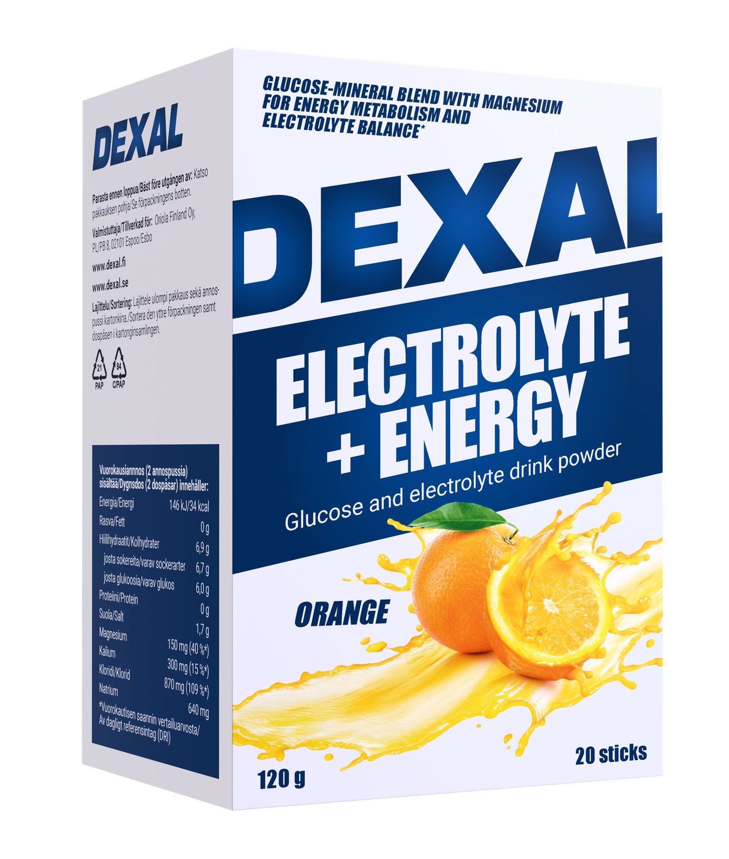 Dexal Electrolyte + Energy-Dexal-Hyvinvoinnin Tavaratalo