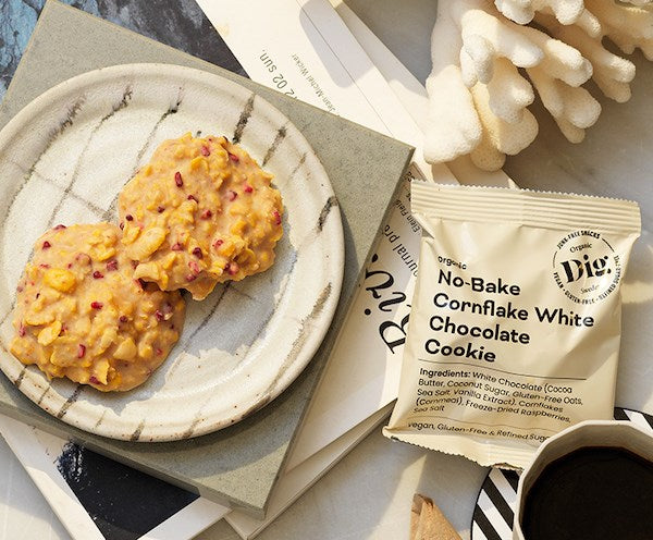 Dig Luomu Cornflake-Valkosuklaakeksi-Dig-Hyvinvoinnin Tavaratalo