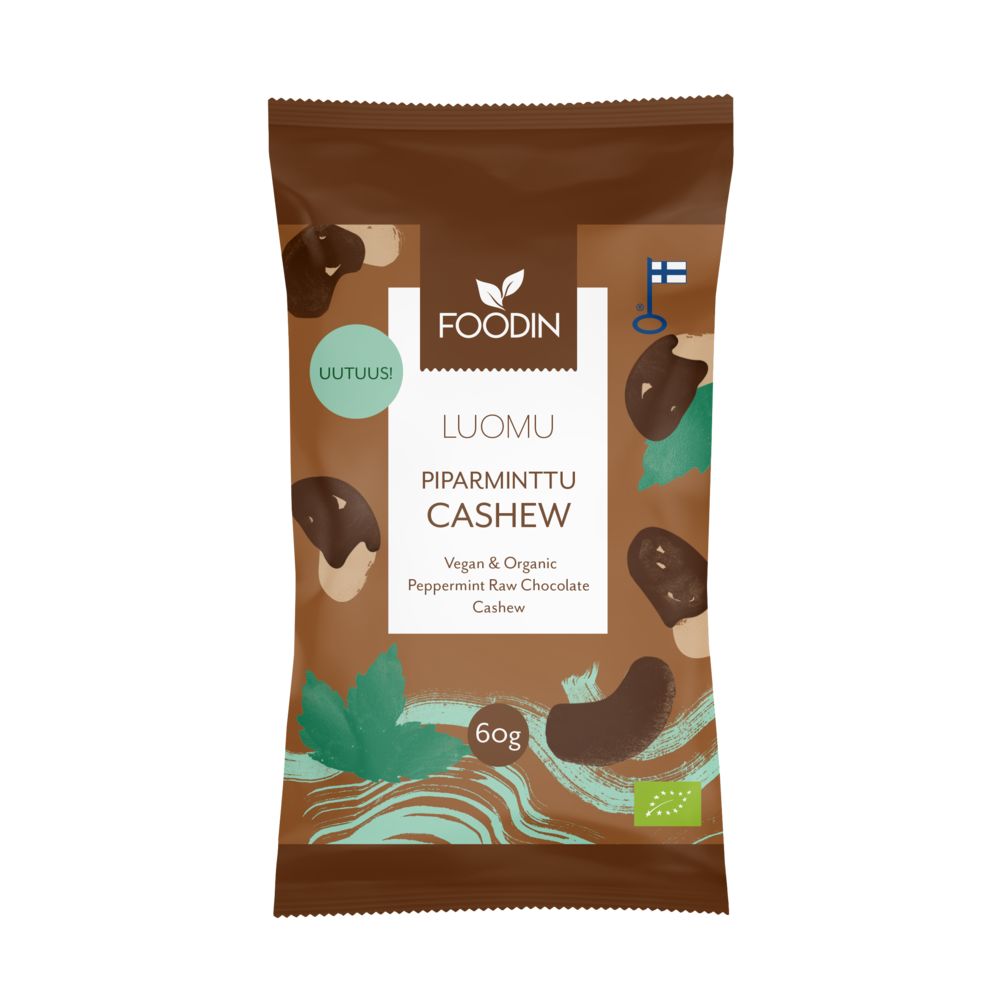 Foodin Luomu Piparminttu Cashew-Foodin-Hyvinvoinnin Tavaratalo