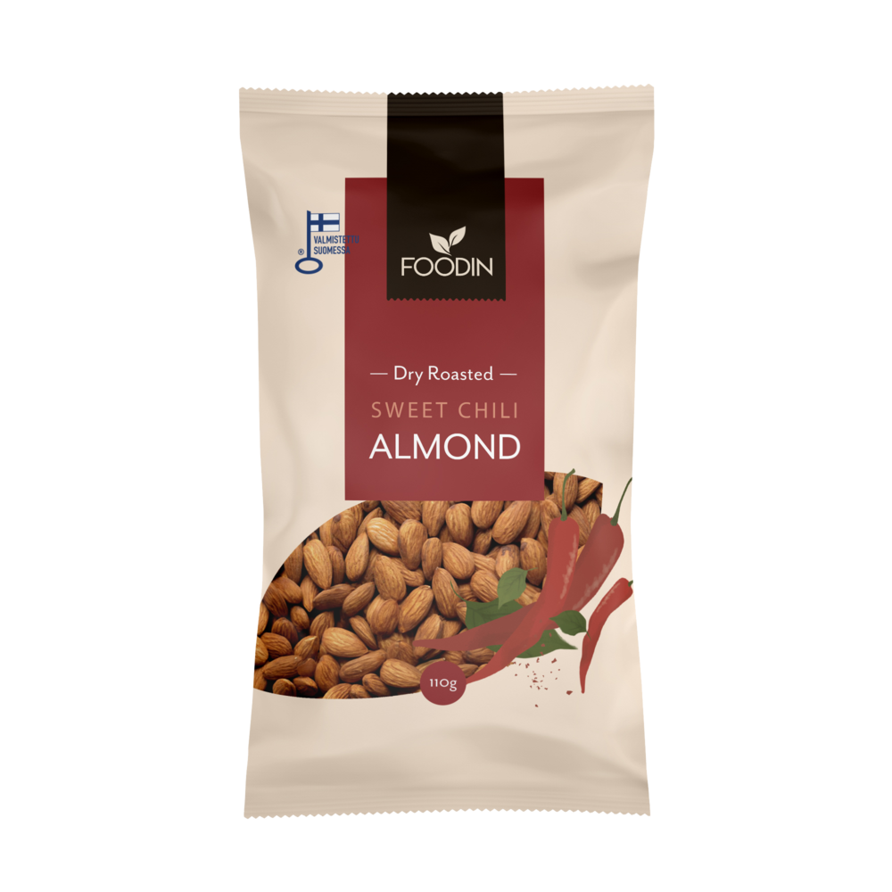 Foodin Sweet Chili Almonds-Foodin-Hyvinvoinnin Tavaratalo