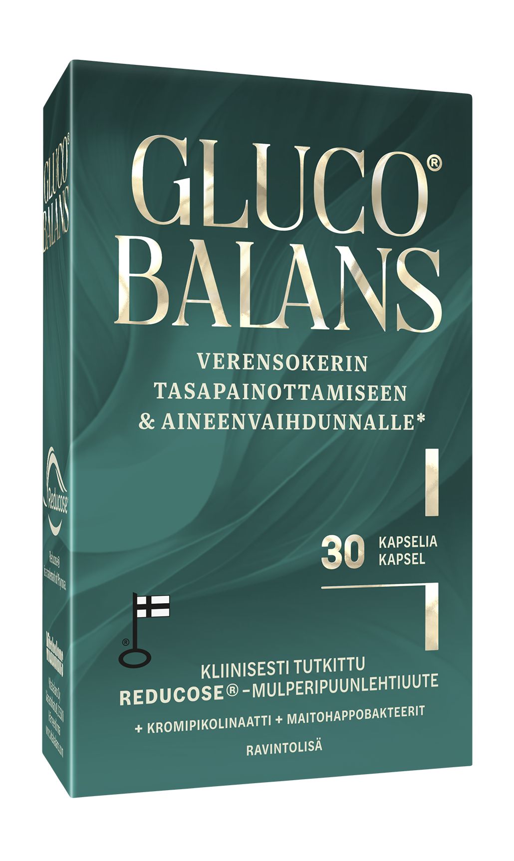 Glucobalans ravintolisä 30 kapselia – Reducose-mulperipuunlehtiuutetta, kromia ja maitohappobakteereita