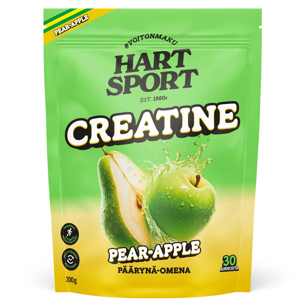 Hart-Sport Creatine -jauhepussi, päärynän ja omenan maku, 200 g / 30 annosta