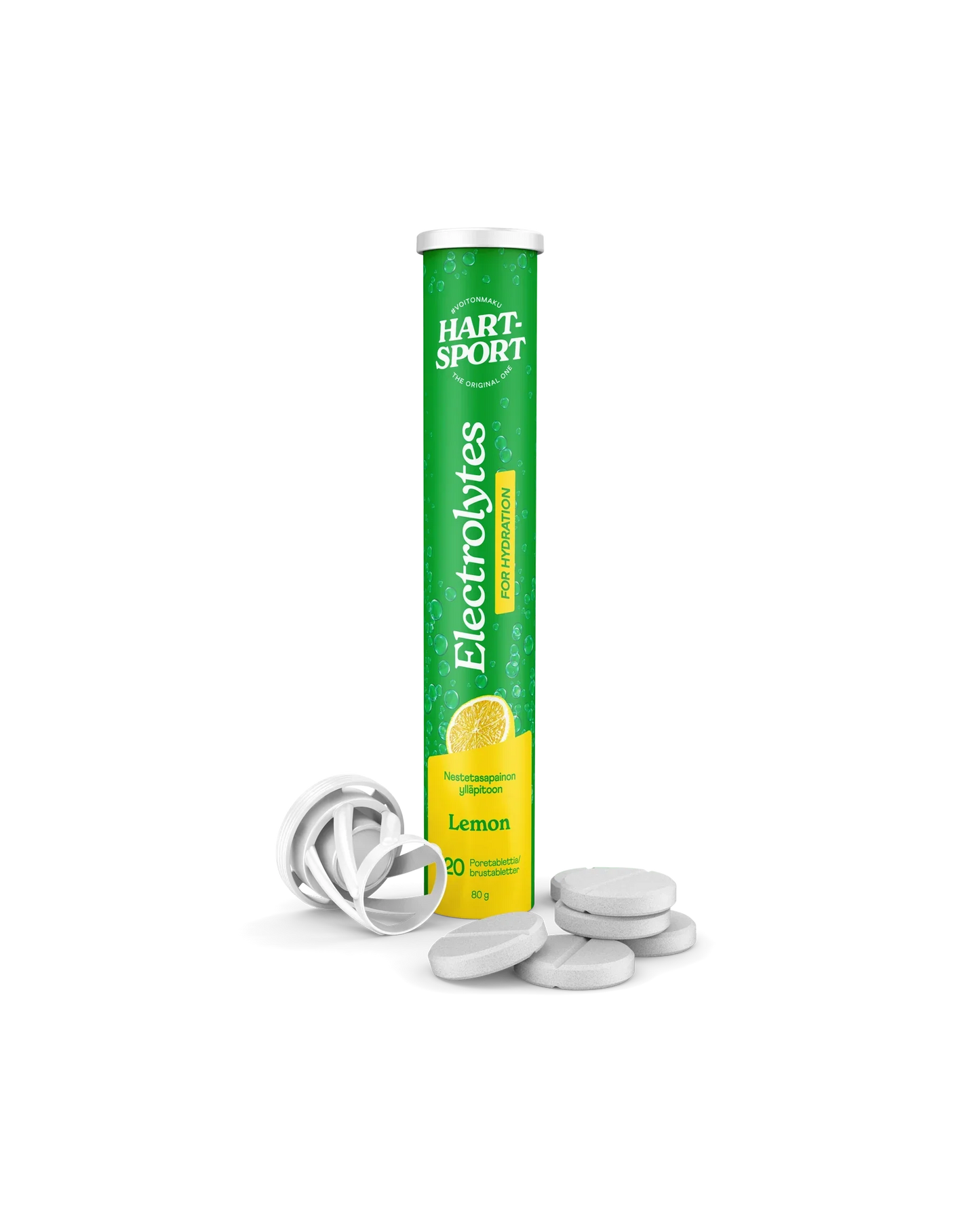 Hart-Sport Electrolytes Poretabletti Sitruuna - 20 tabl (Parasta ennen 31.01.2026)-Hart-Sport-Hyvinvoinnin Tavaratalo
