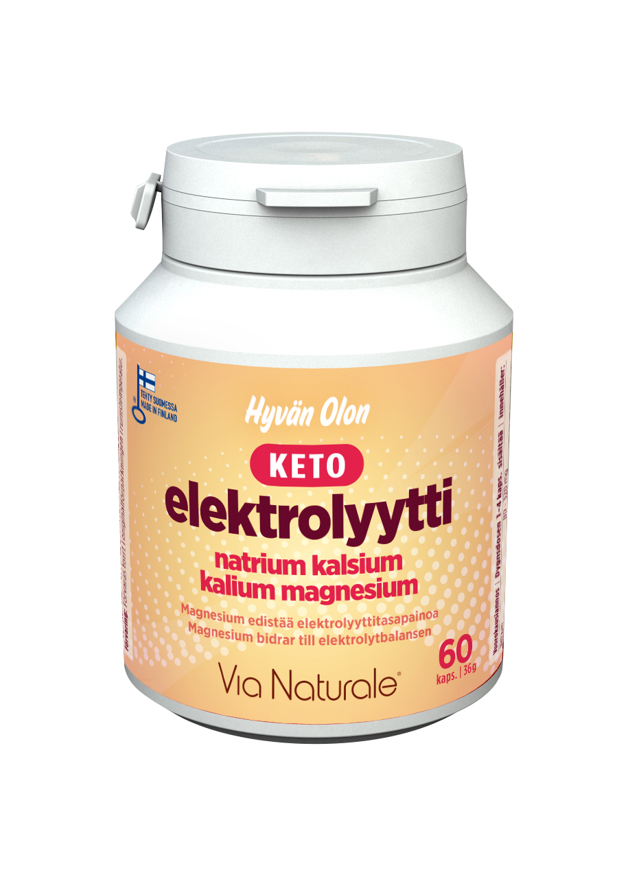 Hyvän Olon KETO Elektrolyytti-Via Naturale-Hyvinvoinnin Tavaratalo