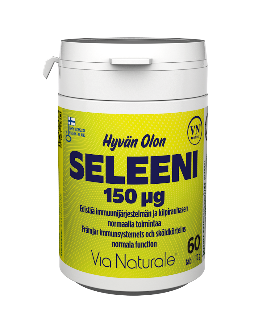 Hyvän Olon Seleeni 150 mikrog-Via Naturale-Hyvinvoinnin Tavaratalo
