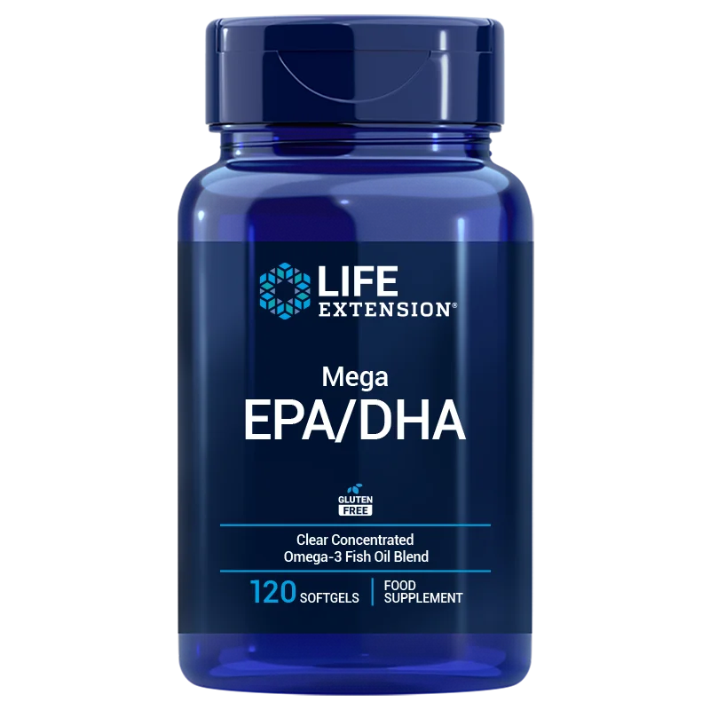 Life Extension Mega EPA/DHA Vahva omega3 kalaöljy 🐟