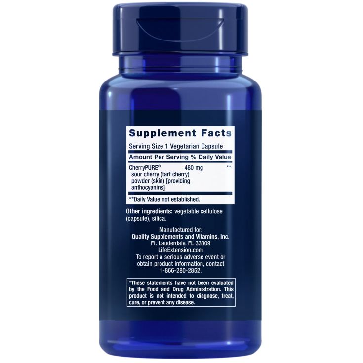 Life Extension Tart Cherry with CherryPURE®-Life Extension-Hyvinvoinnin Tavaratalo