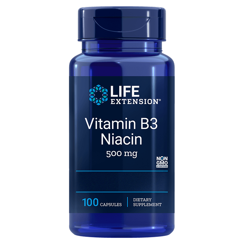 Life Extension Vitamin B3 Niacin-Life Extension-Hyvinvoinnin Tavaratalo