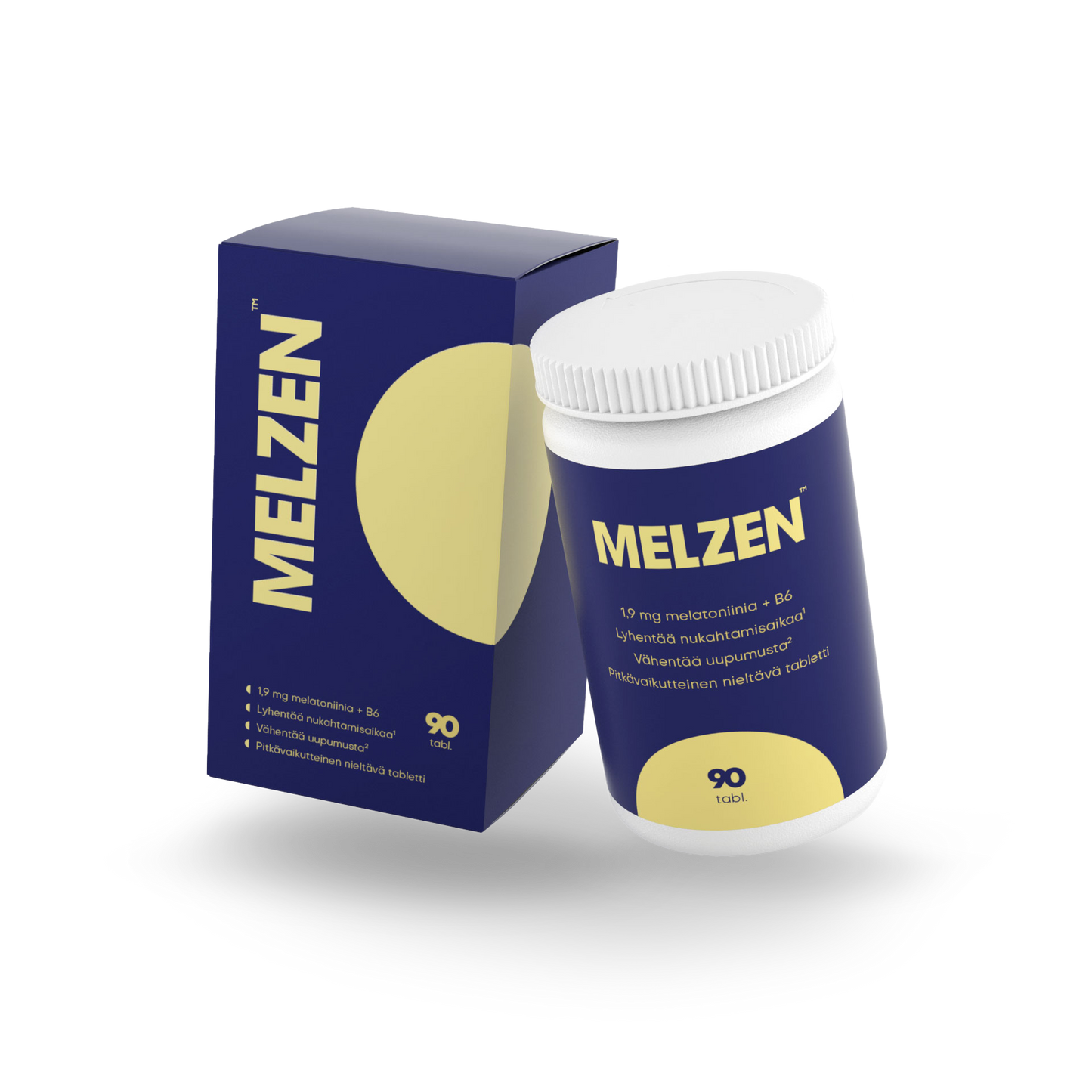 MELZEN Pitkävaikutteinen Melatoniini 1,9 mg + B6-vitamiini-MELZEN-Hyvinvoinnin Tavaratalo