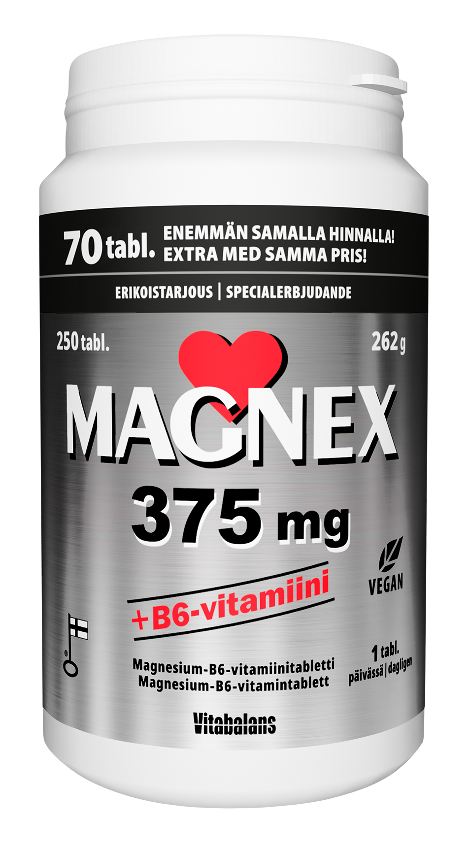 Magnex 375 mg + B6-vitamiini