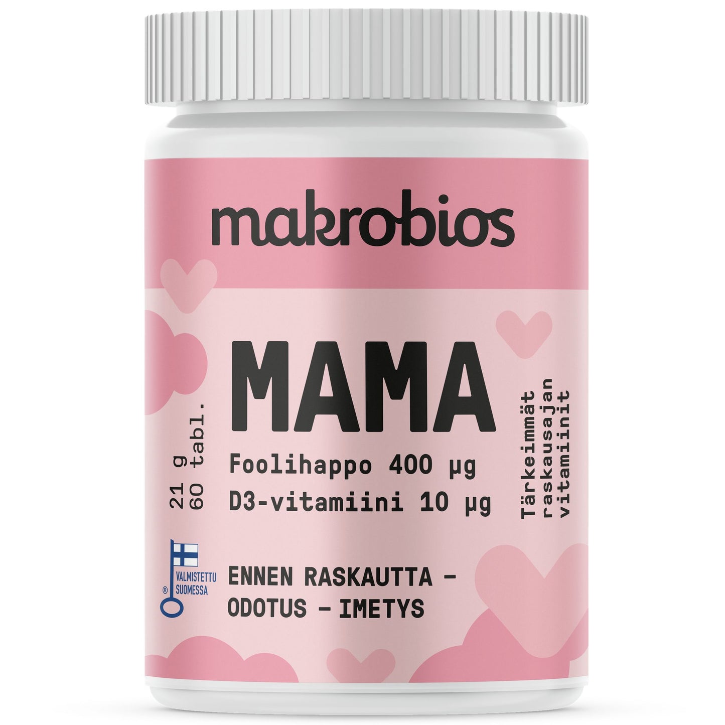 Makrobios Mama Foolihappo + D-vitamiini