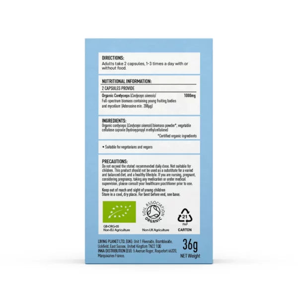 Mushrooms For Life Luomu Cordyceps Perform-Mushrooms 4 Life-Hyvinvoinnin Tavaratalo