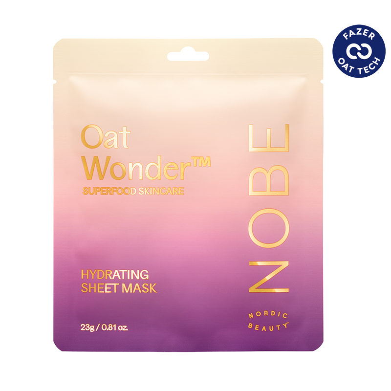 NOBE Oat Wonder® Hydrating Sheet Mask-NOBE Nordic Beauty-Hyvinvoinnin Tavaratalo