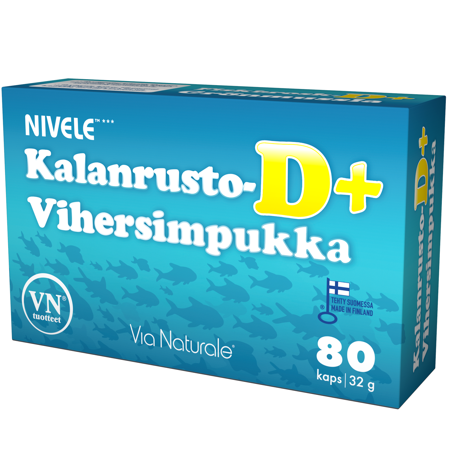 Nivele Kalanrusto-Vihersimpukka D+-Via Naturale-Hyvinvoinnin Tavaratalo