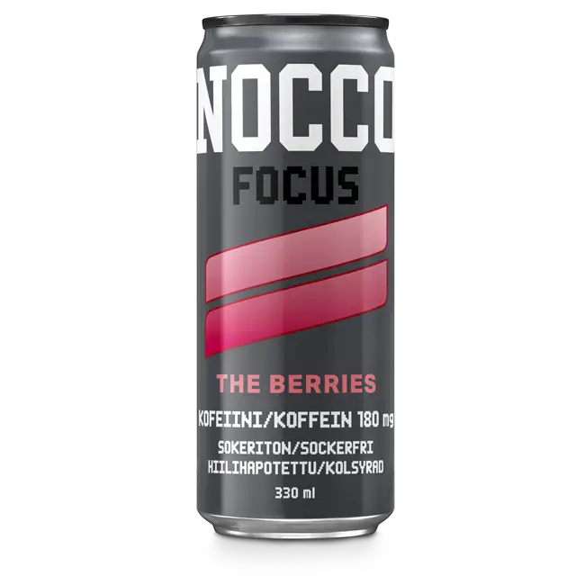 NOCCO FOCUS The Berries Energiajuoma 24-pack-NOCCO-Hyvinvoinnin Tavaratalo