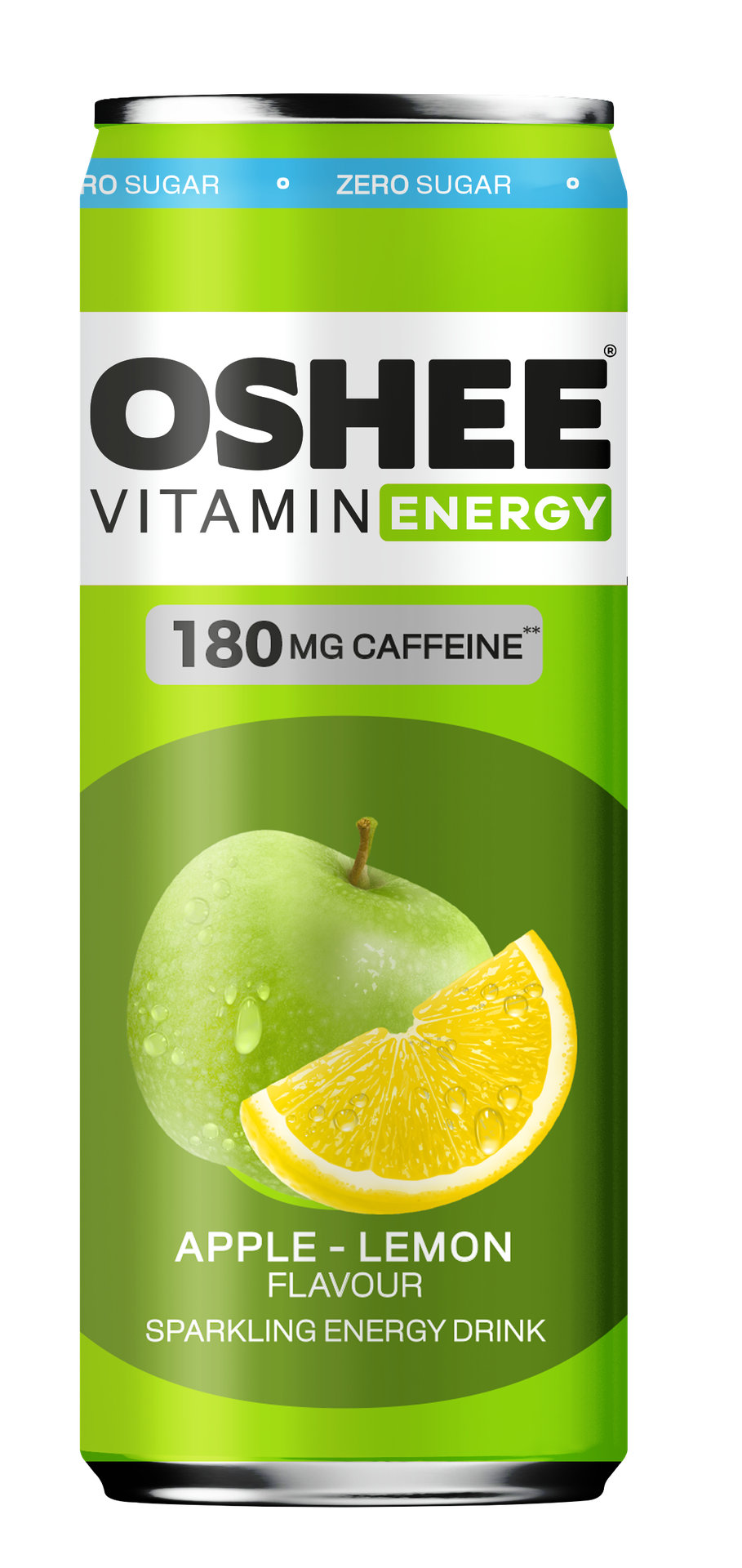 OSHEE Energy Drink Apple & Lemon Zero (Parasta ennen 11.08.2026)