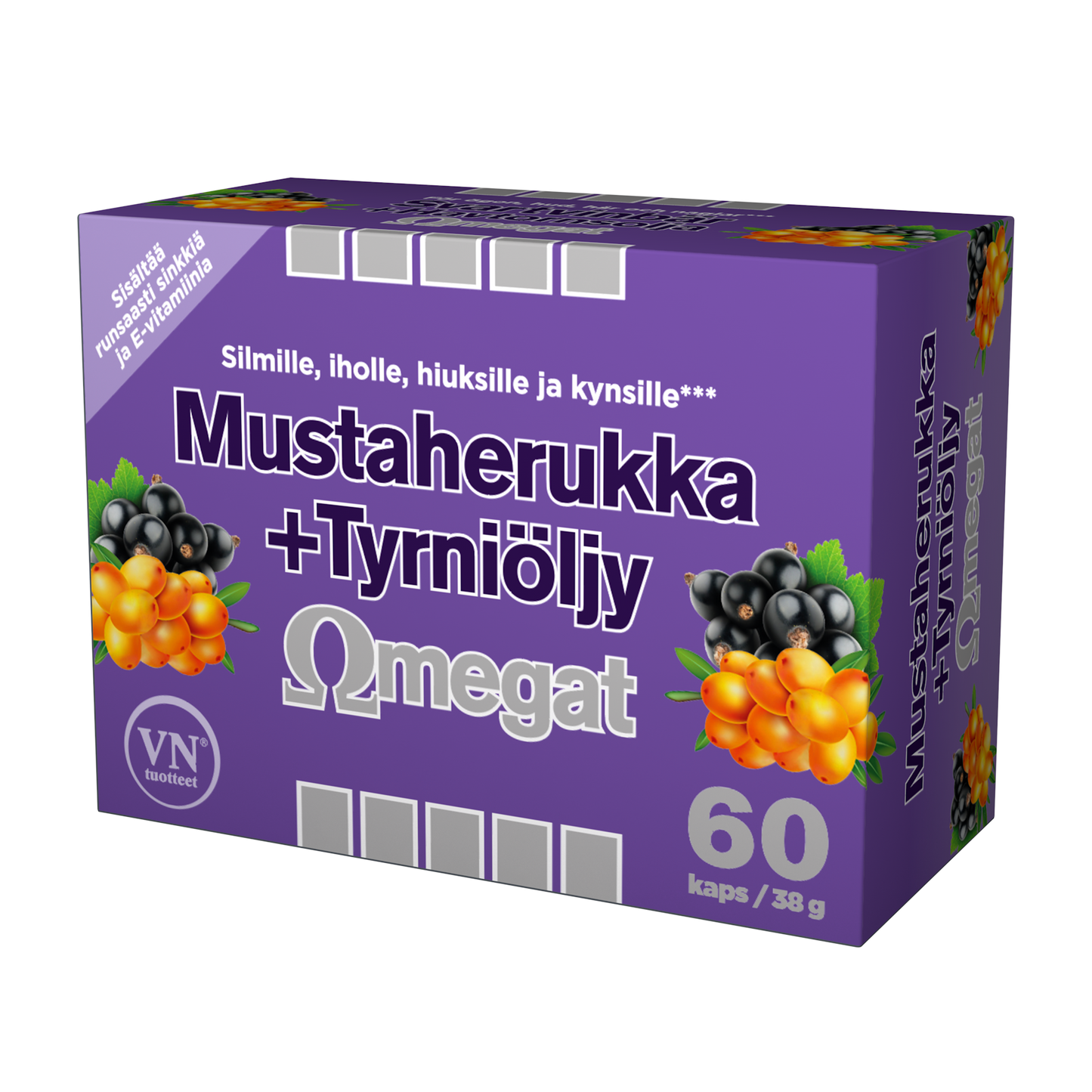 Omegat Mustaherukka + Tyrniöljy
