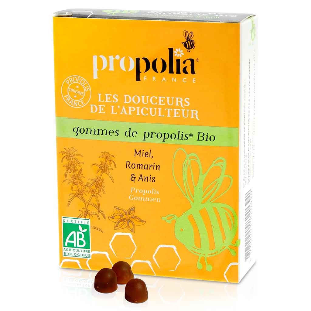 Propolia luomu propolispastillit anis-rosmariini, 45 pastillia luomupropolista ja hunajaa