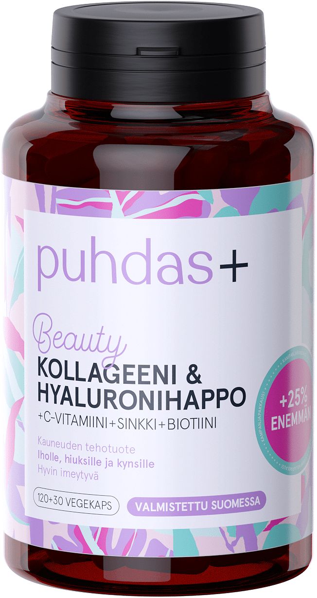 Puhdas+ Beauty Kollageeni & Hyaluron + C-Puhdas+-Hyvinvoinnin Tavaratalo