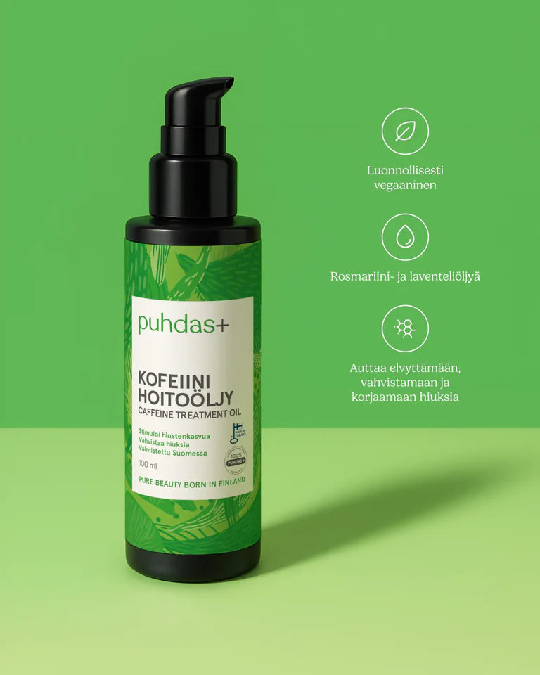 Puhdas+ Kofeiini Hoitoöljy-Puhdas+-Hyvinvoinnin Tavaratalo