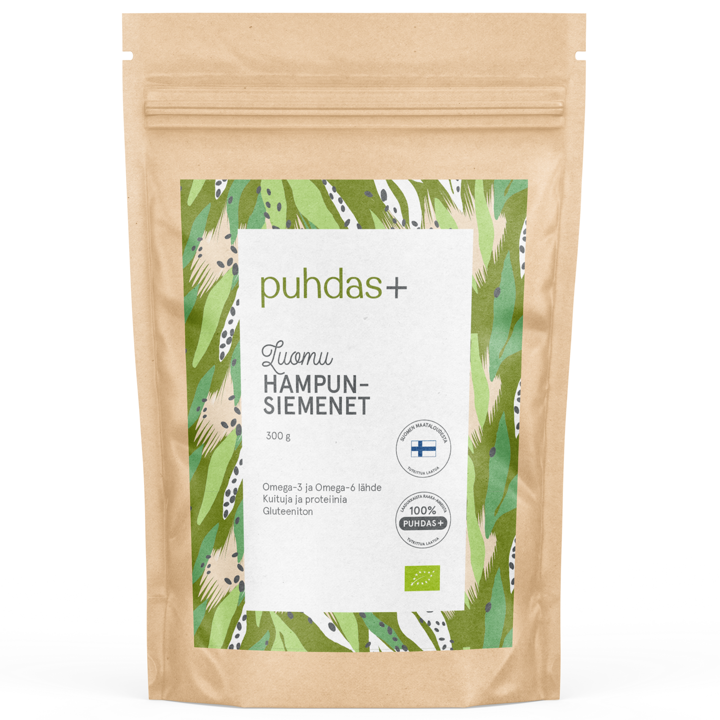 Puhdas+ Luomu Hampunsiemenet-Puhdas+-Hyvinvoinnin Tavaratalo