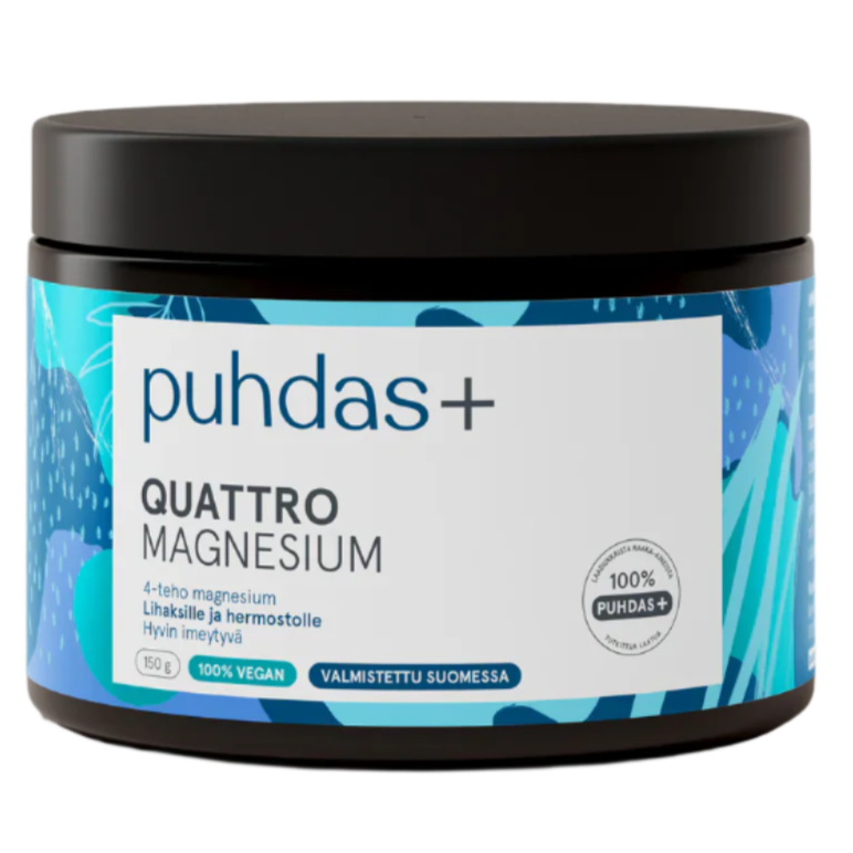 Puhdas+ Quattro Magnesiumjauhe-Puhdas+-Hyvinvoinnin Tavaratalo