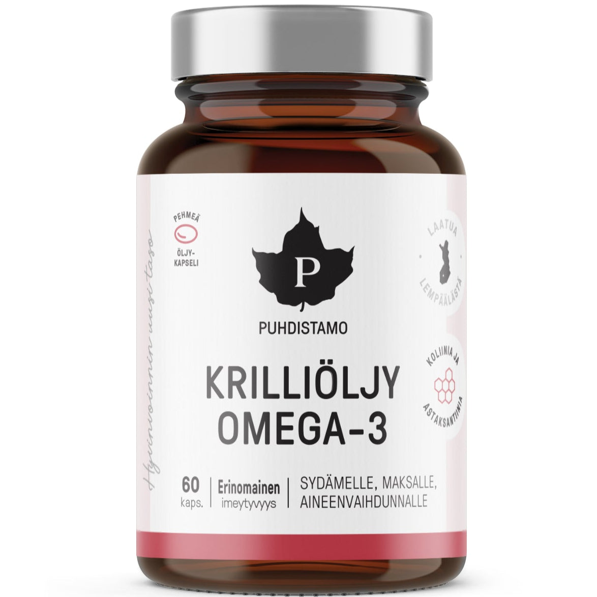 Puhdistamo Krilliöljy Omega-3-Puhdistamo-Hyvinvoinnin Tavaratalo