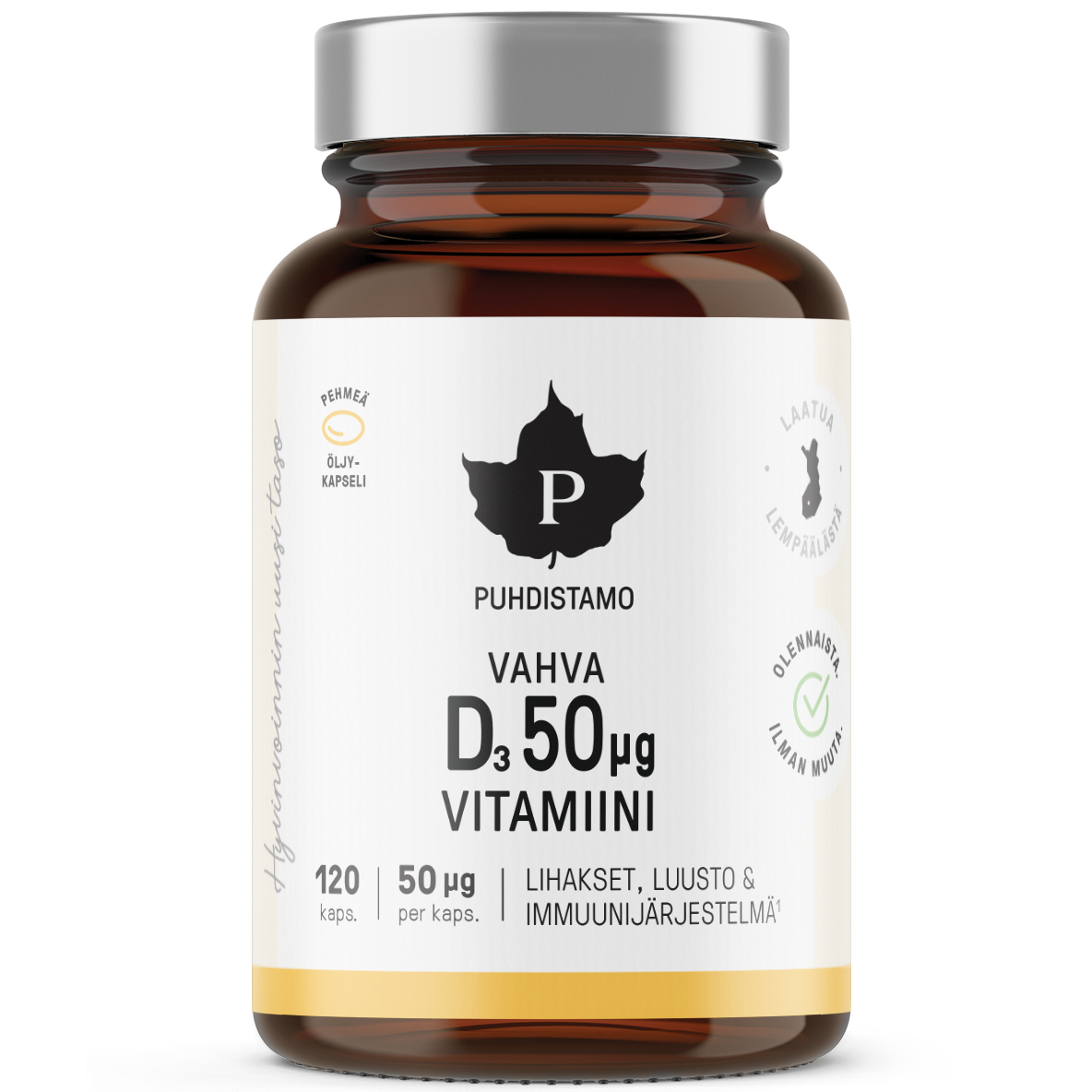 Puhdistamo Vahva D-vitamiini 50 mikrog