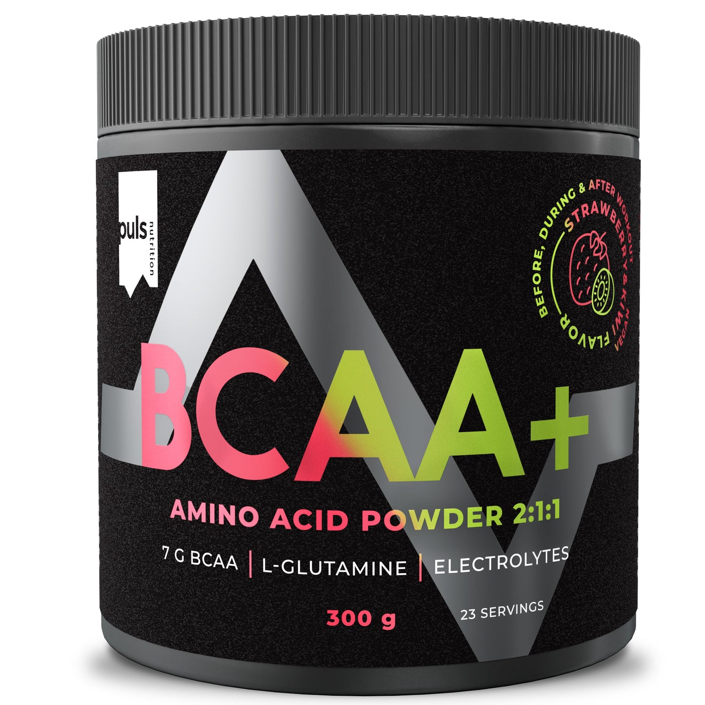 Puls BCAA+ Mansikka-Kiivi-Puls Nutrition-Hyvinvoinnin Tavaratalo