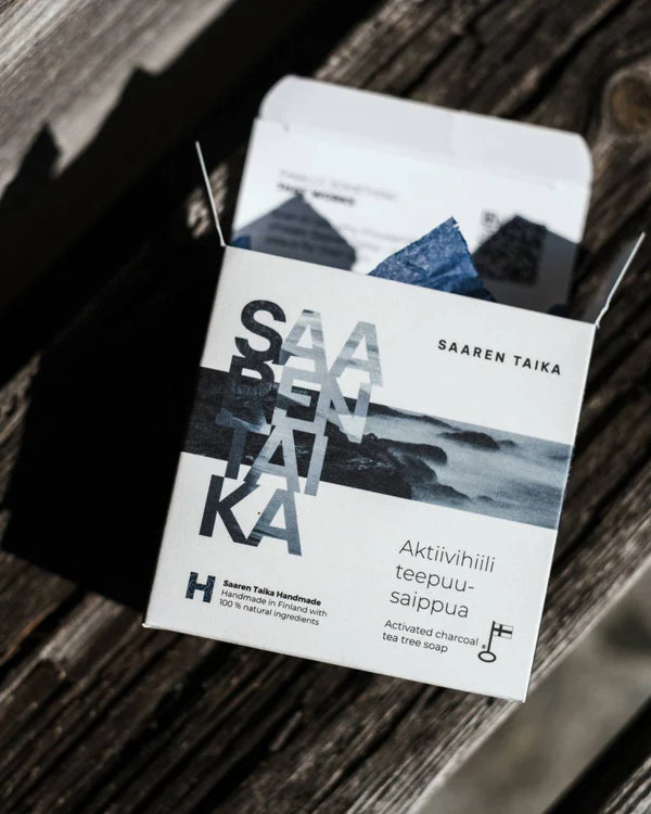 Saaren Taika Aktiivihiili Teepuusaippua-Saaren Taika-Hyvinvoinnin Tavaratalo