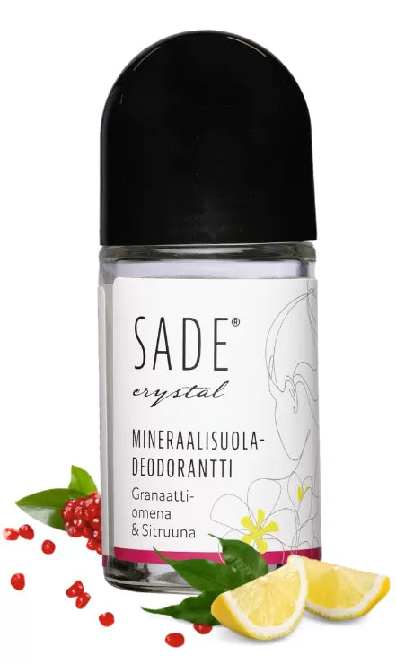 Sade Mineraalisuoladeodorantti Roll-On Granaattiomena-Sitruuna-Sade-Hyvinvoinnin Tavaratalo