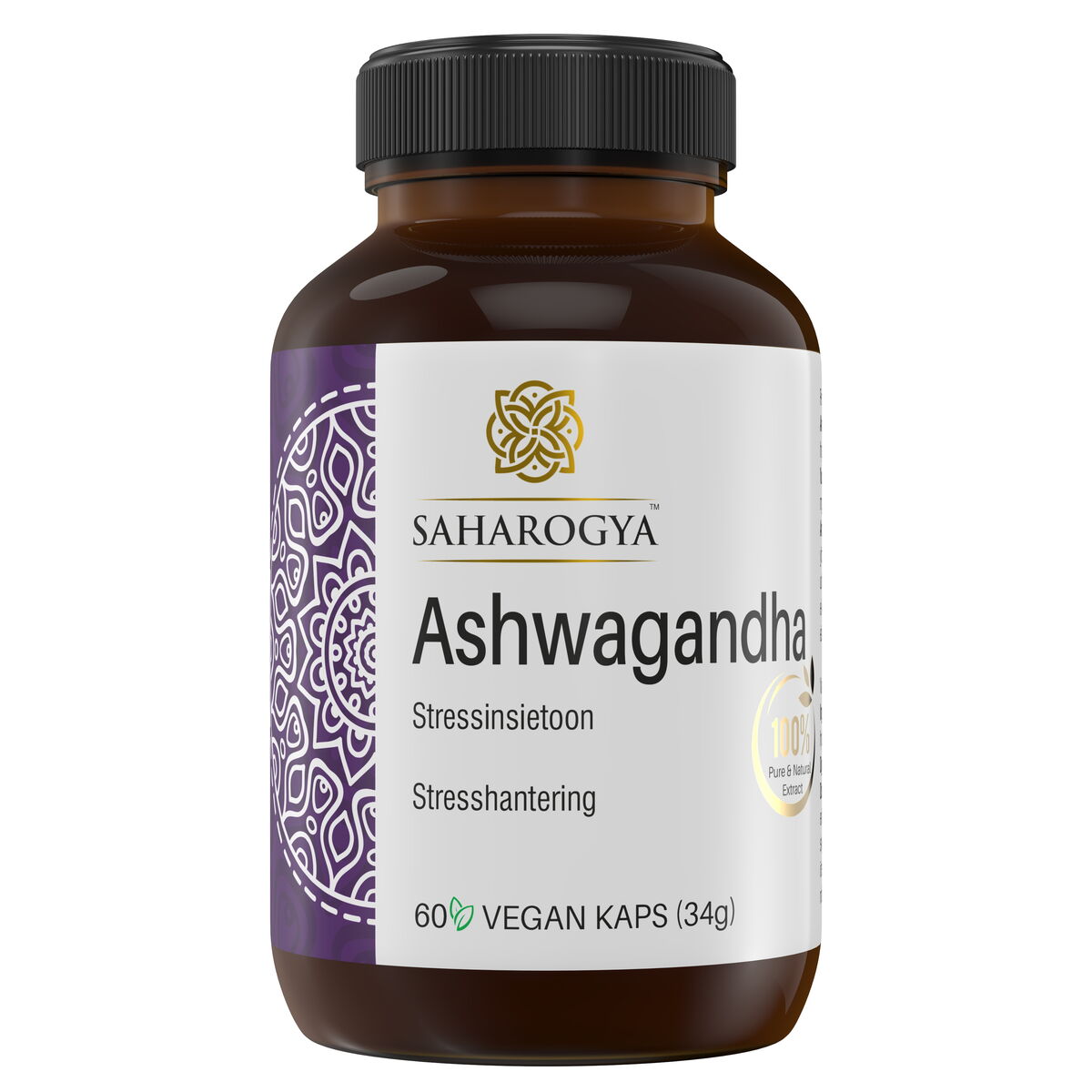 Saharogya Ashwagandha 500 mg (Parasta ennen 31.01.2026)-Saharogya-Hyvinvoinnin Tavaratalo