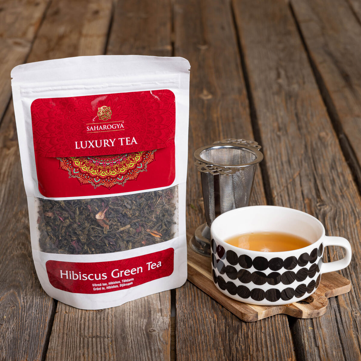 Saharogya Hibiscus Green Tea-Saharogya-Hyvinvoinnin Tavaratalo