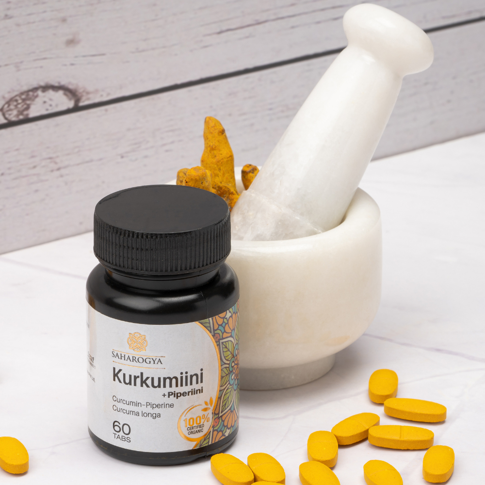 Saharogya Kurkumiini + Piperiini 750 mg-Saharogya-Hyvinvoinnin Tavaratalo