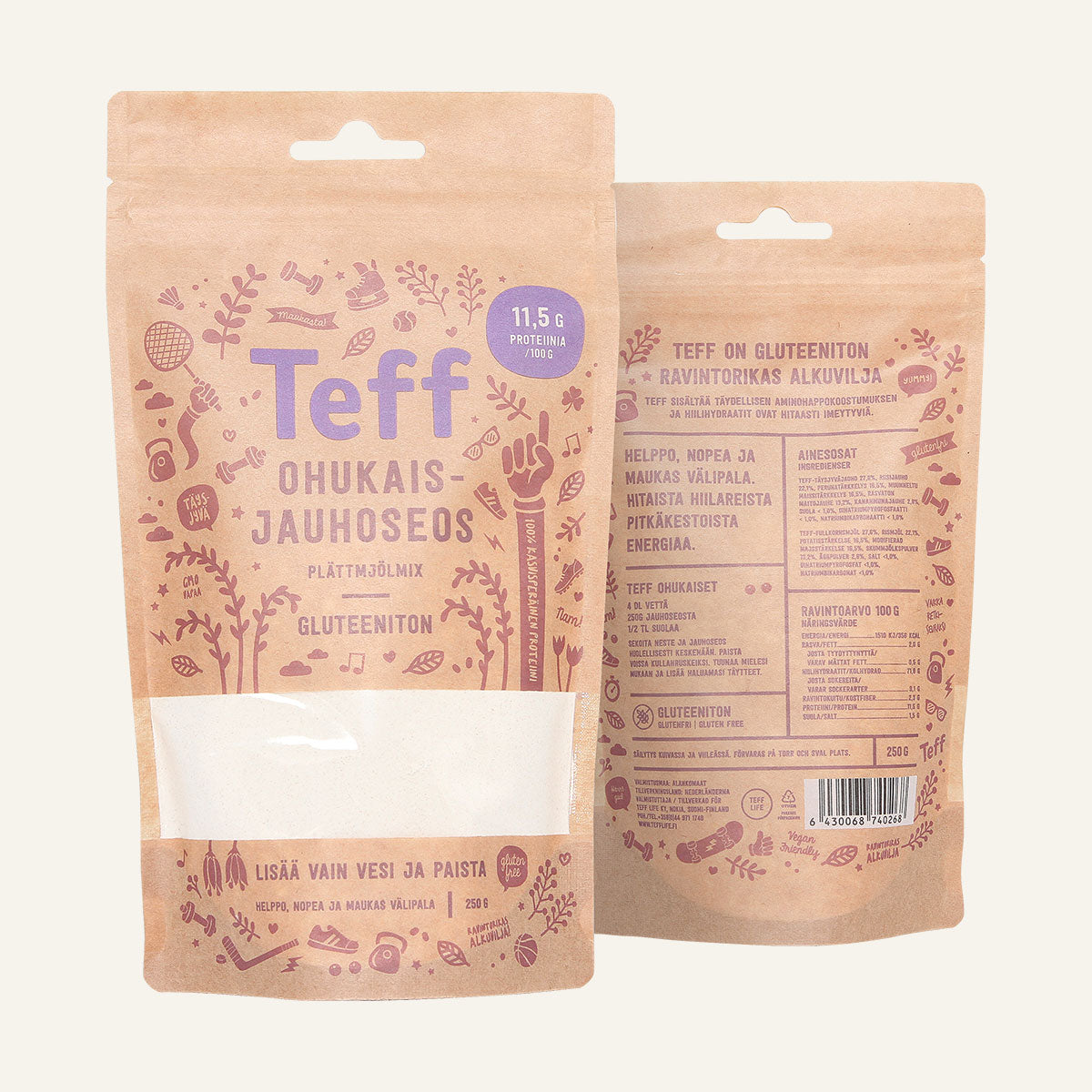 Teff Life Gluteeniton Ohukaisjauhoseos-Teff Life-Hyvinvoinnin Tavaratalo