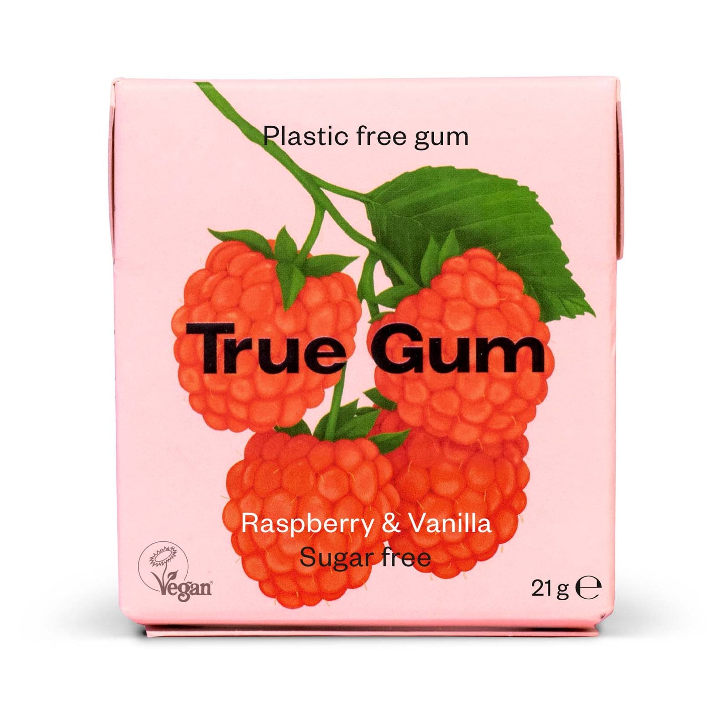 True Gum Luonnollinen Ksylitolipurukumi Vadelma-Vanilja-True Co.-Hyvinvoinnin Tavaratalo