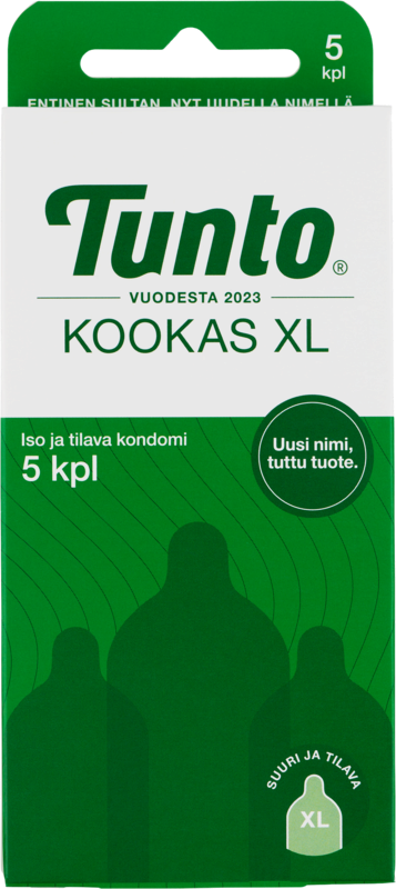 Tunto Kookas XL Kondomi-Tunto-Hyvinvoinnin Tavaratalo