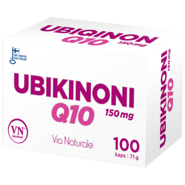Ubikinoni Q10-Via Naturale-Hyvinvoinnin Tavaratalo