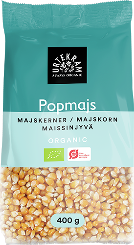 Urtekram Luomu Popcorn maissinjyvät-Urtekram-Hyvinvoinnin Tavaratalo