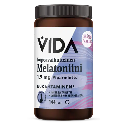 Vida Nopeavaikutteinen Melatoniini 1,9 mg-Vida-Hyvinvoinnin Tavaratalo