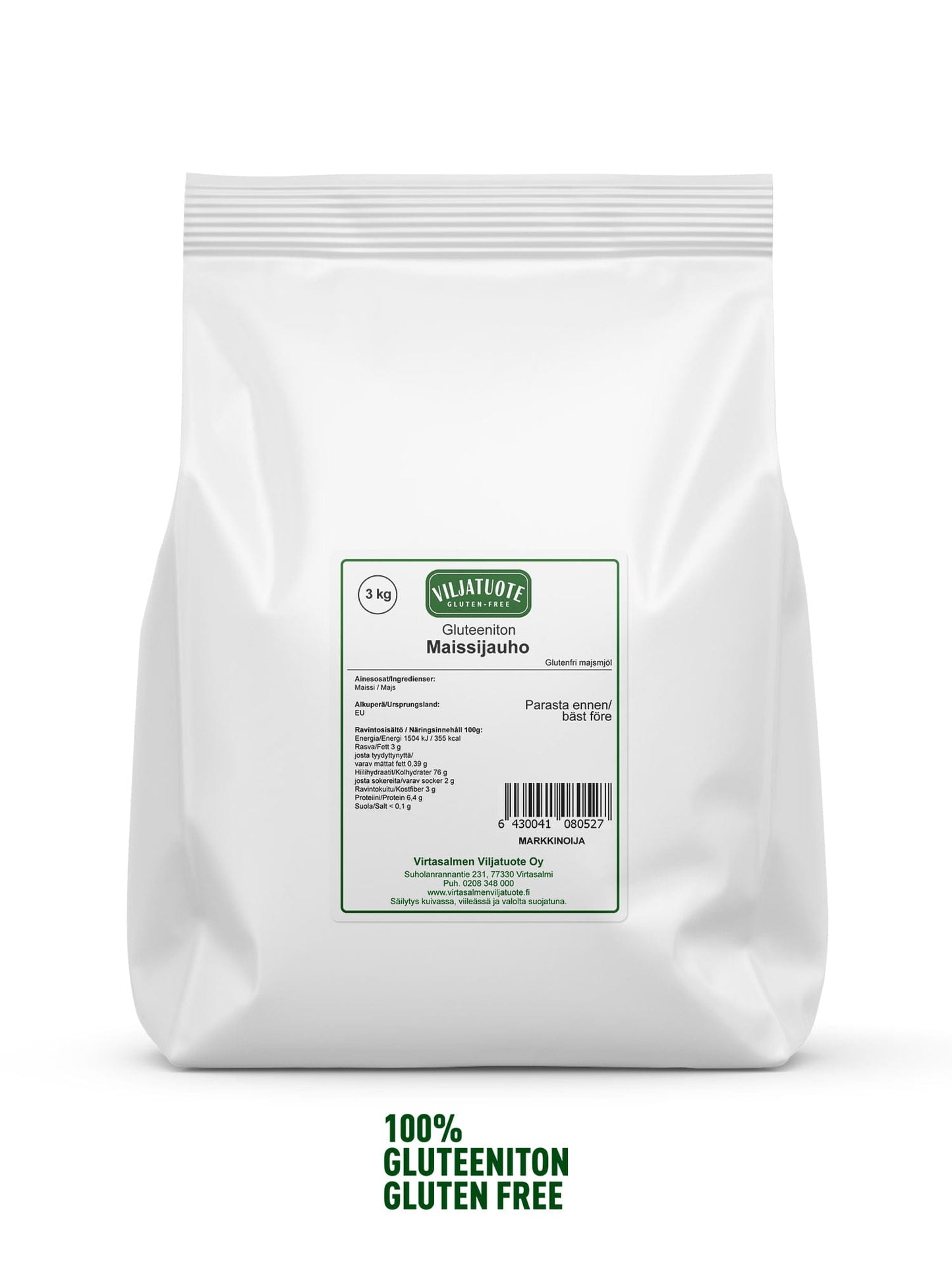 Virtasalmen Viljatuote Gluteeniton Maissijauho-Virtasalmen Viljatuote-Hyvinvoinnin Tavaratalo