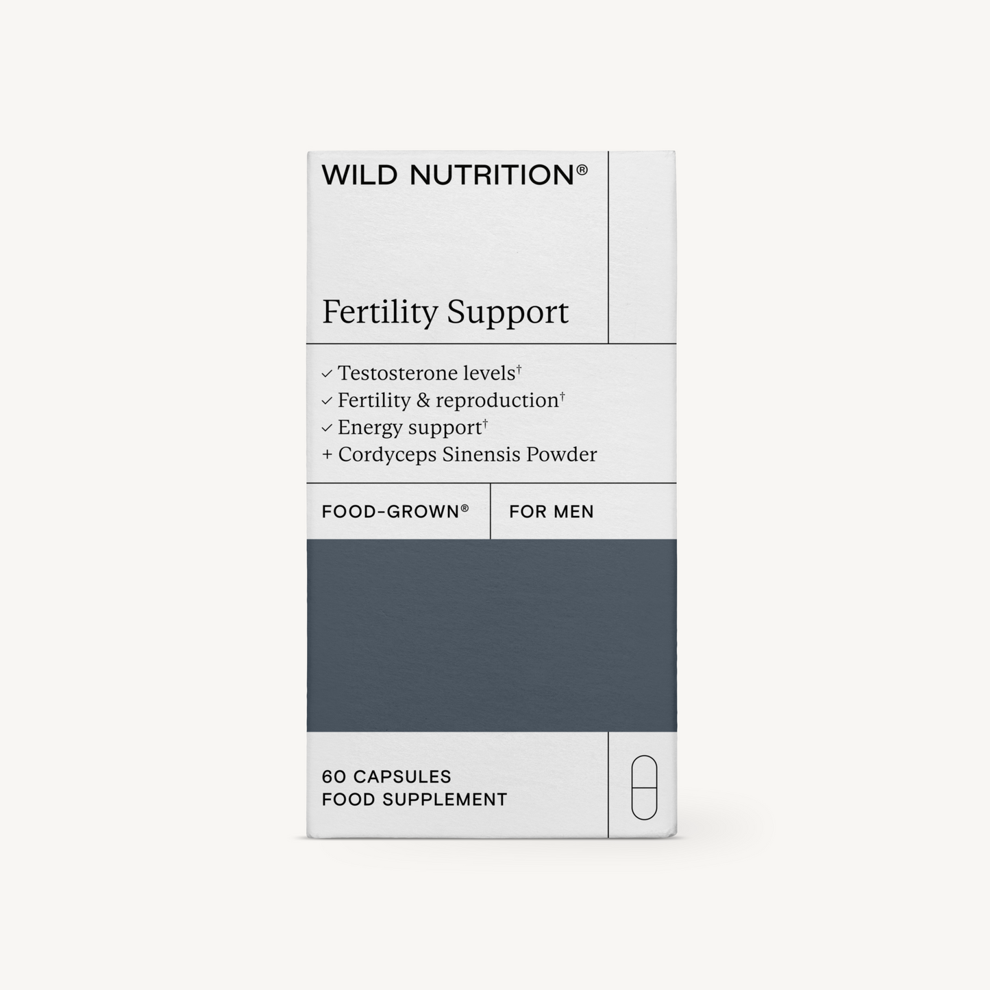 Wild Nutrition Fertility Support For Men-Wild Nutrition-Hyvinvoinnin Tavaratalo