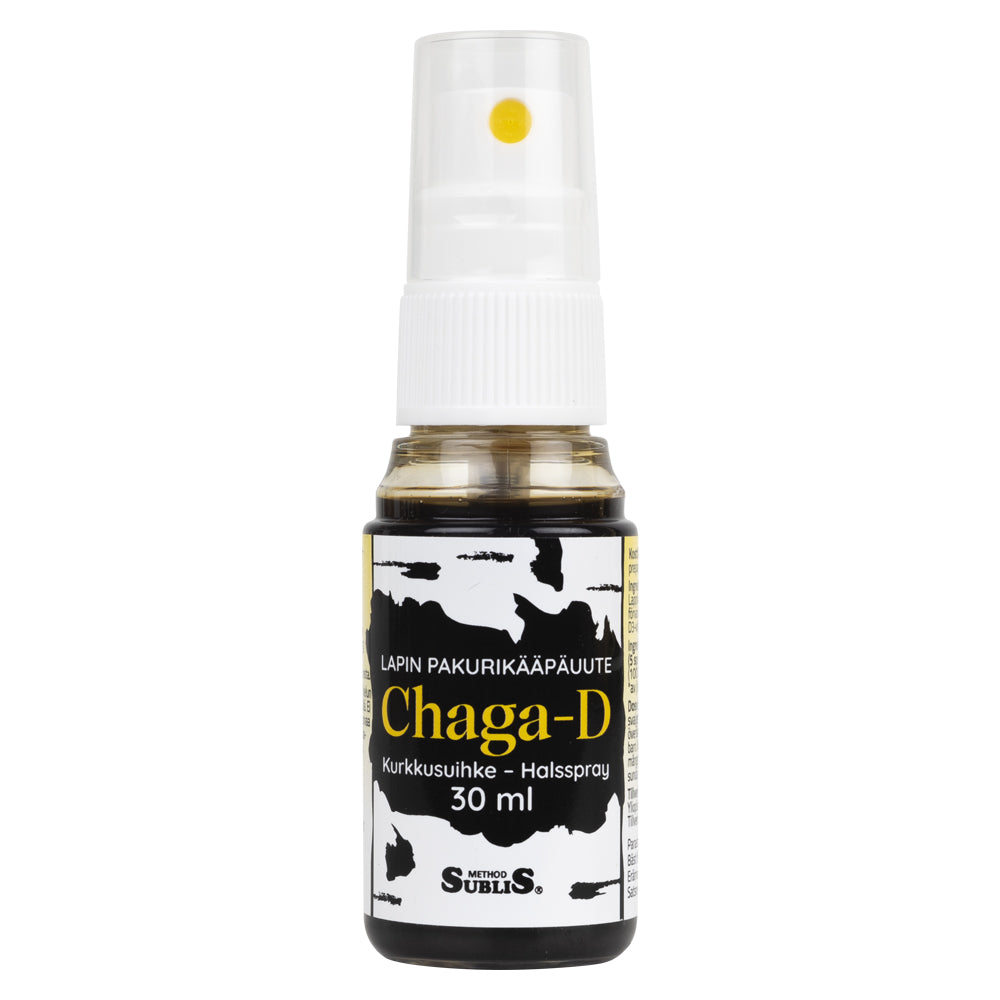 Chaga-D kurkkusuihke - 30 ml (Parasta ennen 11.10.2025)-Method SubliS-Hyvinvoinnin Tavaratalo