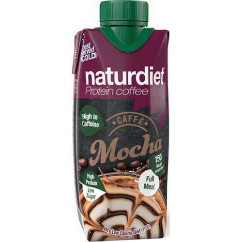 Naturdiet Proteiinikahvi Caffe Mocha, 12-pack (Parasta ennen 03.06.2025)-Naturdiet-Hyvinvoinnin Tavaratalo